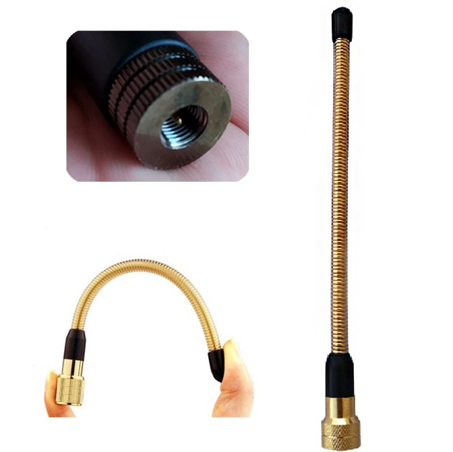 Gold Handheld Antenna 136-174MHz VHF Antenna Pure Copper Core Wire Two Way Radio Antenna Walkie Talkie