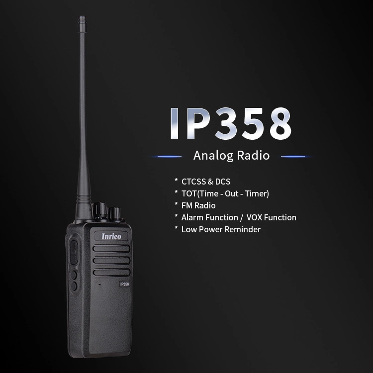 Handheld Walkie Talkie Inrico IP358 Analog and Low Band Dmr Radio