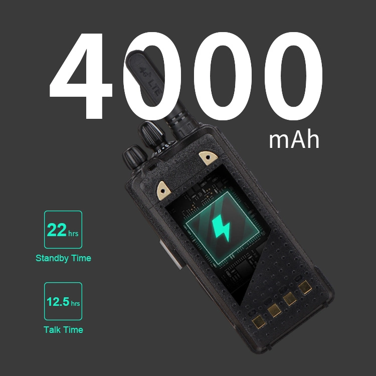 High Battery Capacity 4000mAh and Loud Audio Output Inrico T529A Poc Radio