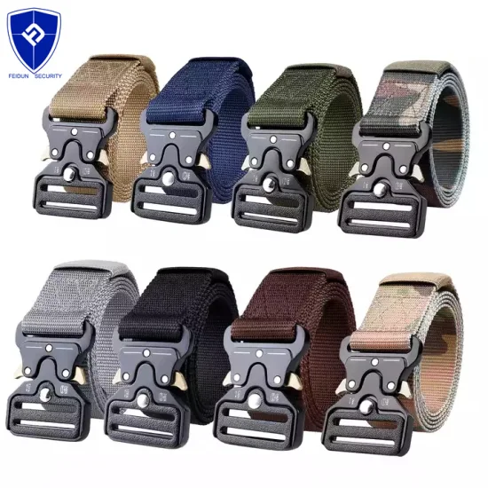 Military Police Style Multifunctional Enforcement Belt Nylon 10 in 1 Tactical Duty Belt with Pouches